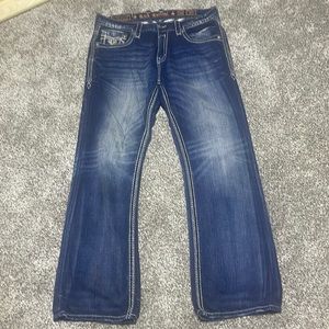 Mens Rock Revival Jeans
